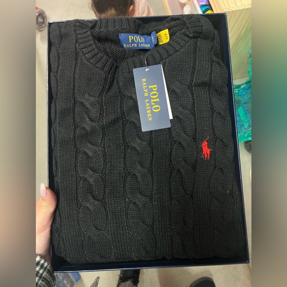 Polo Ralph Lauren men’s cable knit cotton sweater size L